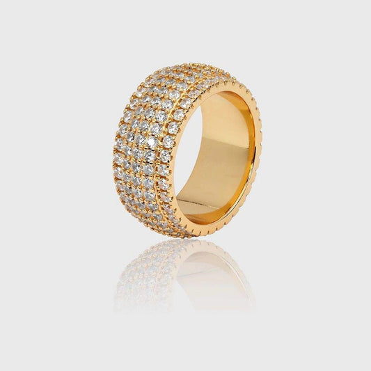 5 ROW BAND RING [GOLD]