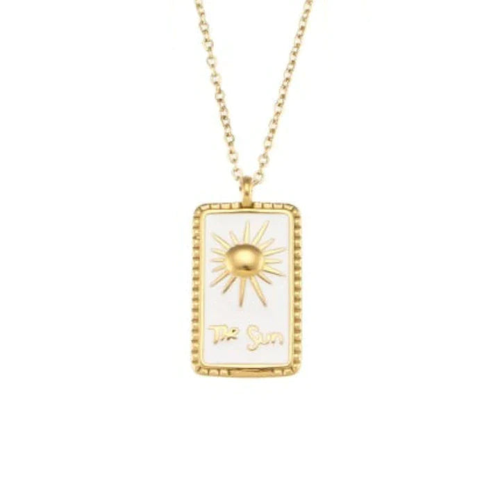 White Vintage Sun Tarot