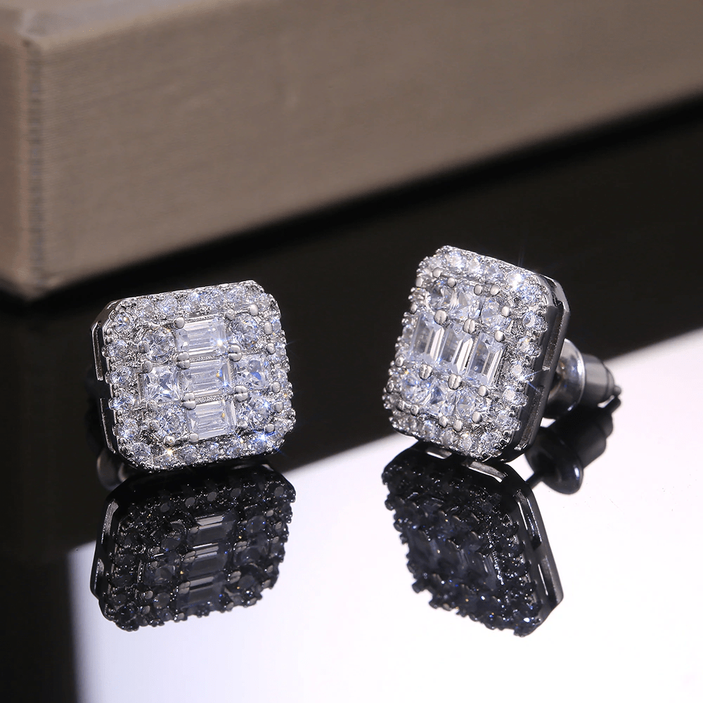 The Sophia Emerald Cut Earrings