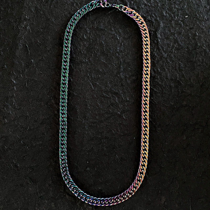 COLOR FADED CUBAN NECKLACE