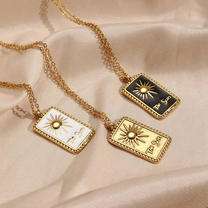 White Vintage Sun Tarot